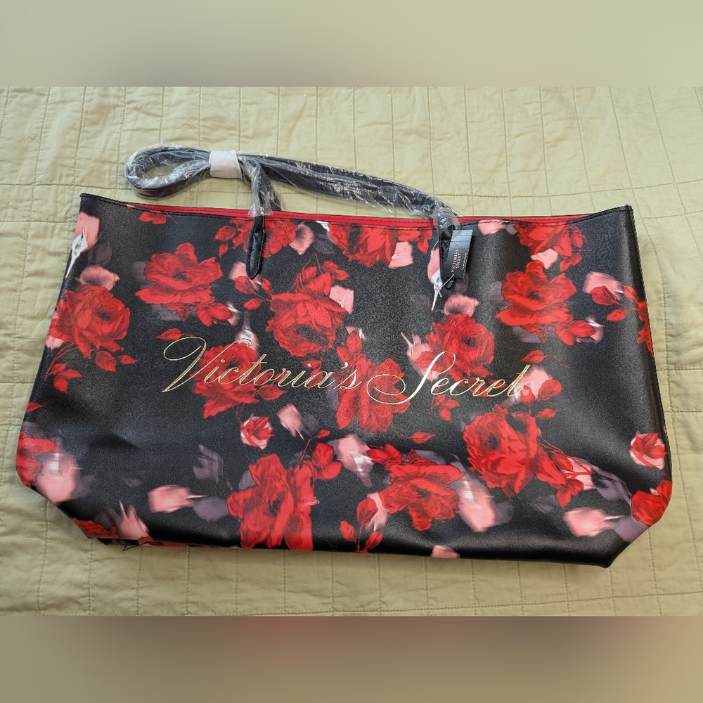 Victoria's Secret Red Floral Women's Bag